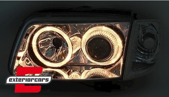 Prednja svjetla Angel Eyes (chrome) / Volkswagen Polo (10.1999-10.2001) - Slika 3