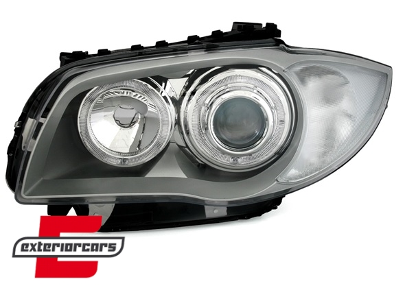 Prednja svjetla Angel Eyes (chrome) / BMW serije 1 E81 E82 E87 E88 (2004-2011) - Slika 3