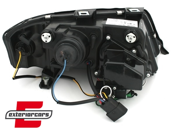 Prednja svjetla LED TubeLights (chrome) / Audi A6 4B C5 (05.1997-05.2001) - Slika 5