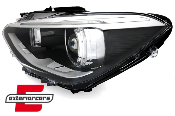 Prednja svjetla LED Angel Eyes Xenon look (crna) / BMW serije 1 F20 F21 (06.2011-03.2015) - Slika 2