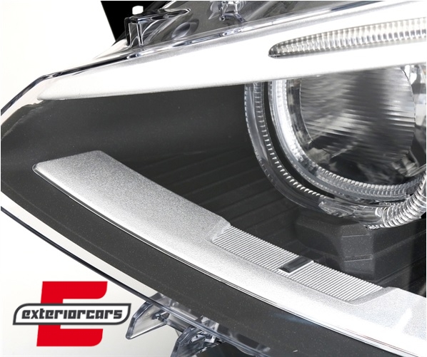 Prednja svjetla LED Angel Eyes Xenon look (crna) / BMW serije 1 F20 F21 (06.2011-03.2015) - Slika 3