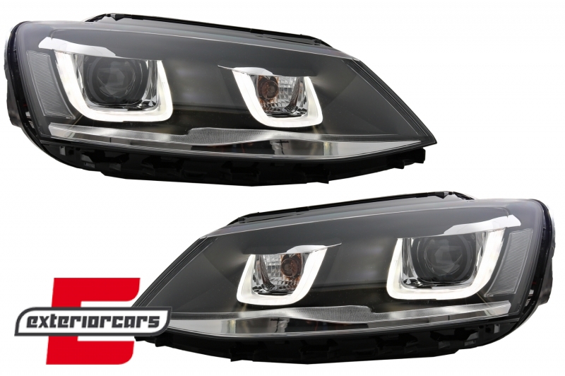 Prednja svjetla LED 3D U-dizajn Bi-Xenon GTI dizajn / VW Jetta Mk6 VI (2011-2018) - Slika 2