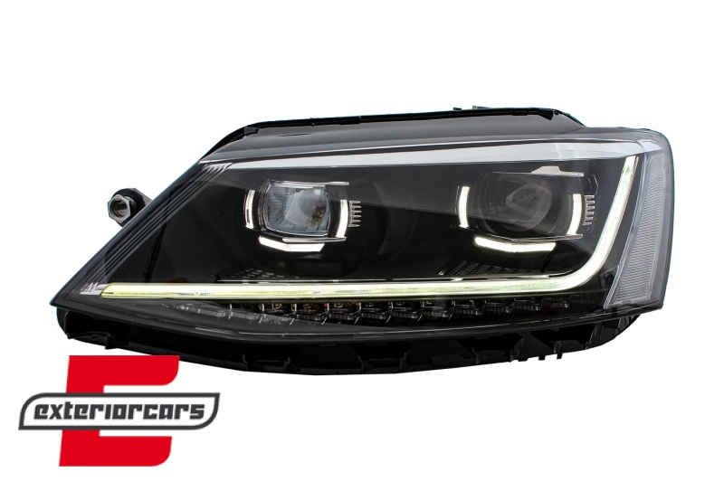 Prednja svjetla LED DRL SEQ žmigavci Xenon Matrix look / VW Jetta Mk6 VI (2011-2018) - Slika 5