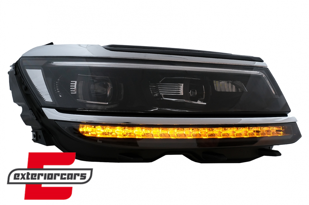 Full LED prednja svjetla SEQ žmigavci R-line Matrix dizajn / VW Tiguan II Mk2 (2016-2019) - Slika 6