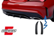 Zadnji splitteri CLA45 AMG dizajn (piano crna) / Mercedes CLA W117 C117 X117 (2013-2018)