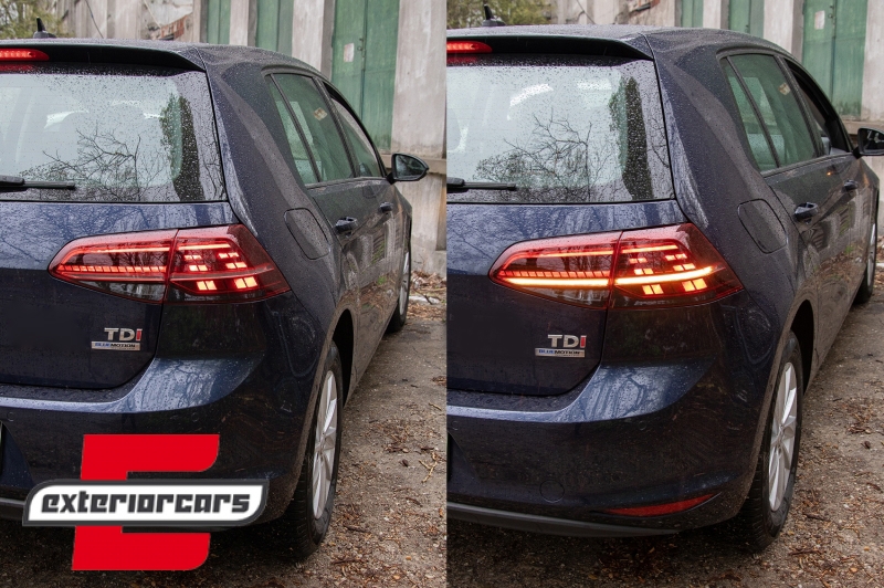Full LED stražnja svjetla SEQ žmigavci Facelift G7.5 look (crvena) / VW Golf 7 & 7.5 VII (2012-2019) - Slika 17