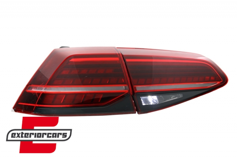 Full LED stražnja svjetla SEQ žmigavci Facelift G7.5 look (crvena) / VW Golf 7 & 7.5 VII (2012-2019) - Slika 11
