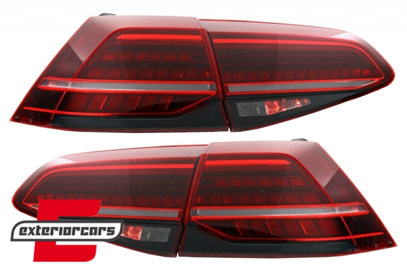 Full LED stražnja svjetla SEQ žmigavci Facelift G7.5 look (crvena) / VW Golf 7 & 7.5 VII (2012-2019) - Slika 12