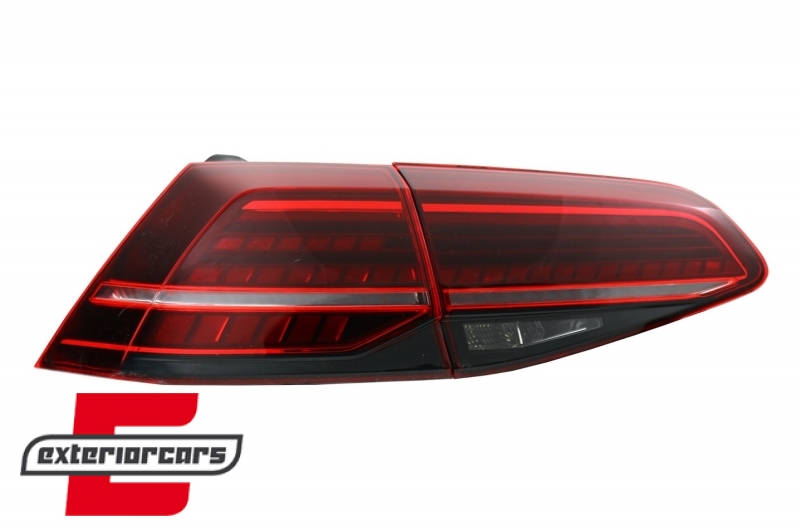 Full LED stražnja svjetla SEQ žmigavci Facelift G7.5 look (crvena) / VW Golf 7 & 7.5 VII (2012-2019) - Slika 3