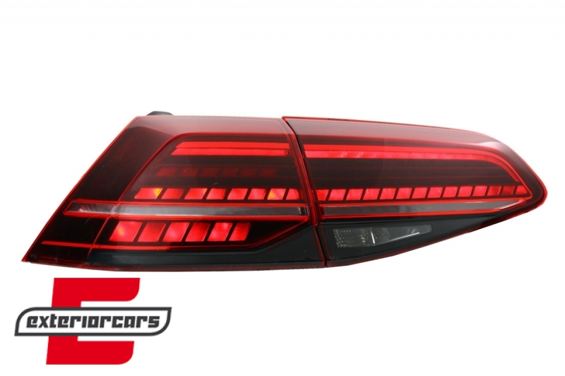Full LED stražnja svjetla SEQ žmigavci Facelift G7.5 look (crvena) / VW Golf 7 & 7.5 VII (2012-2019) - Slika 5