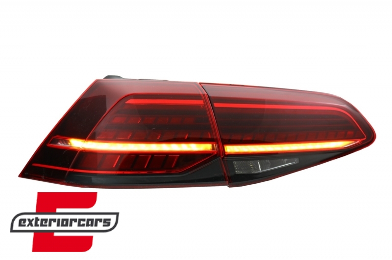 Full LED stražnja svjetla SEQ žmigavci Facelift G7.5 look (crvena) / VW Golf 7 & 7.5 VII (2012-2019) - Slika 7