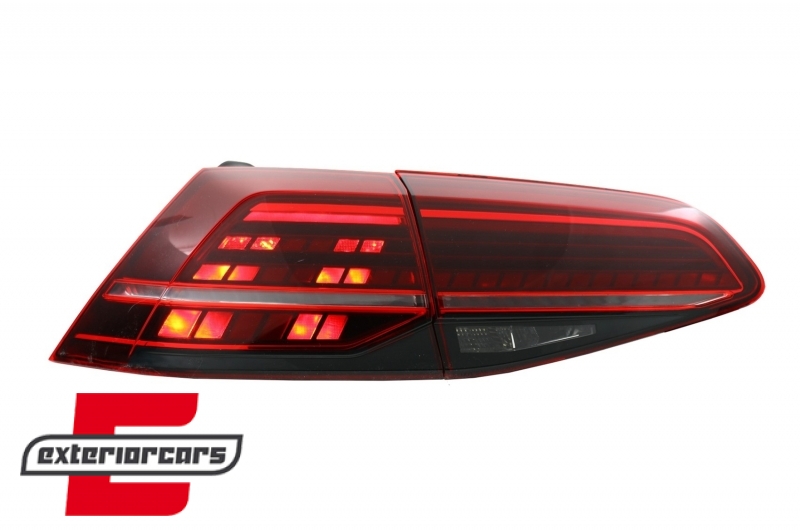 Full LED stražnja svjetla SEQ žmigavci Facelift G7.5 look (crvena) / VW Golf 7 & 7.5 VII (2012-2019) - Slika 9