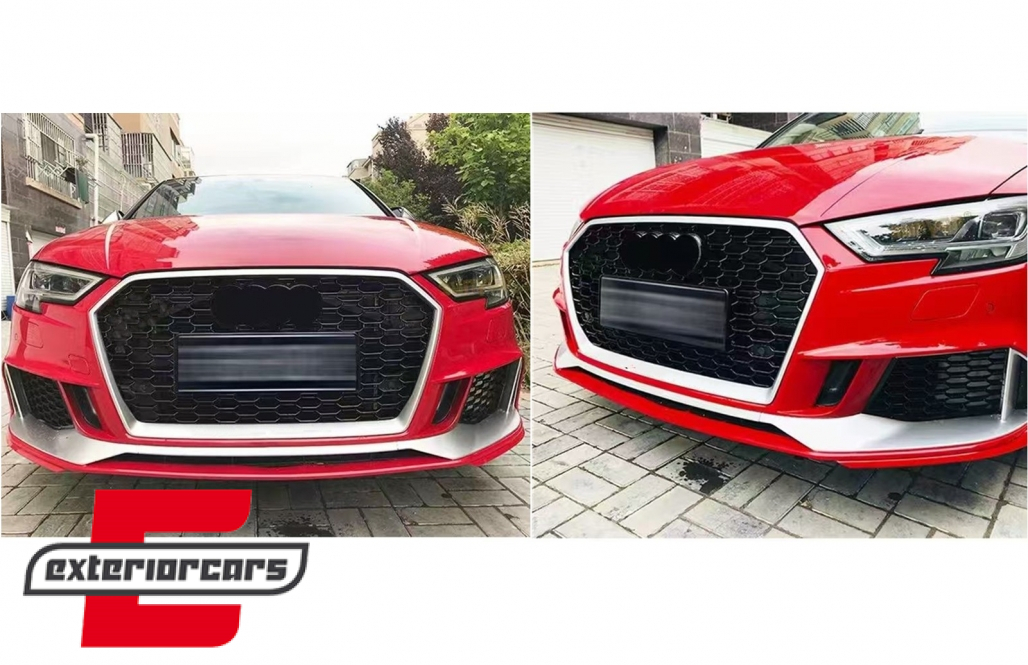 Prednji branik RS3 dizajn / Audi A3 8V Facelift (2016-2019) Limuzina Cabrio - Slika 7