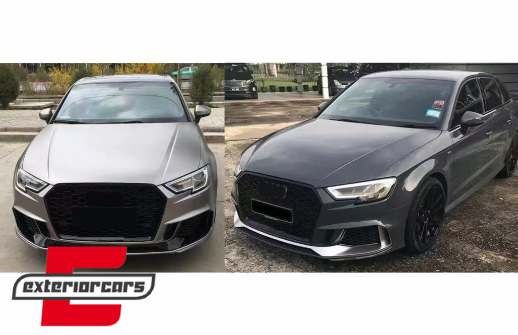 Prednji branik RS3 dizajn / Audi A3 8V Facelift (2016-2019) Limuzina Cabrio - Slika 8