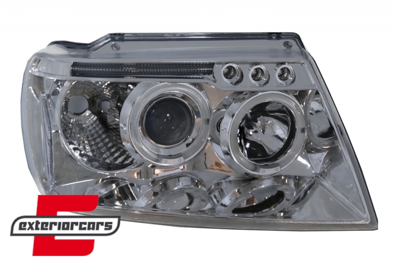 Prednja svjetla Angel Eyes (chrome) / JEEP Grand Cherokee (1999-05.2005) - Slika 2