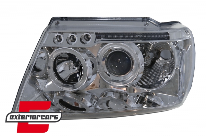 Prednja svjetla Angel Eyes (chrome) / JEEP Grand Cherokee (1999-05.2005) - Slika 3