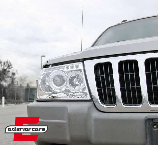 Prednja svjetla Angel Eyes (chrome) / JEEP Grand Cherokee (1999-05.2005) - Slika 9