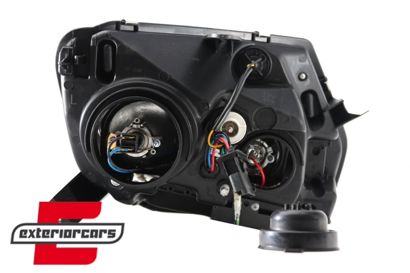 Prednja svjetla LED TubeLight dizajn (crna) / Dacia Duster I (2010-2013) - Slika 11