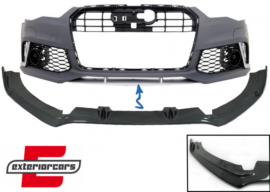 Prednji nastavak branika (pravi carbon) / Audi A6 C7 4G RS6 (2011-2018)