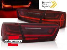 Full LED stražnja svjetla SEQ žmigavci Facelift dizajn (crvena/kristal) / Audi A6 4G C7 limuzina (2011-2014)