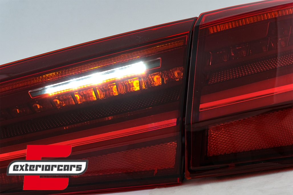 Full LED stražnja svjetla SEQ žmigavci Facelift dizajn (crvena/kristal) / Audi A6 4G C7 limuzina (2011-2014) - Slika 12
