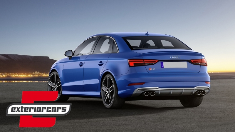 Difuzor zraka & nastavci auspuha S3 dizajn / Audi A3 8V Facelift (2016-2019) limuzina cabrio - Slika 18
