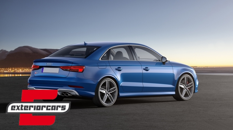 Difuzor zraka & nastavci auspuha S3 dizajn / Audi A3 8V Facelift (2016-2019) limuzina cabrio - Slika 19