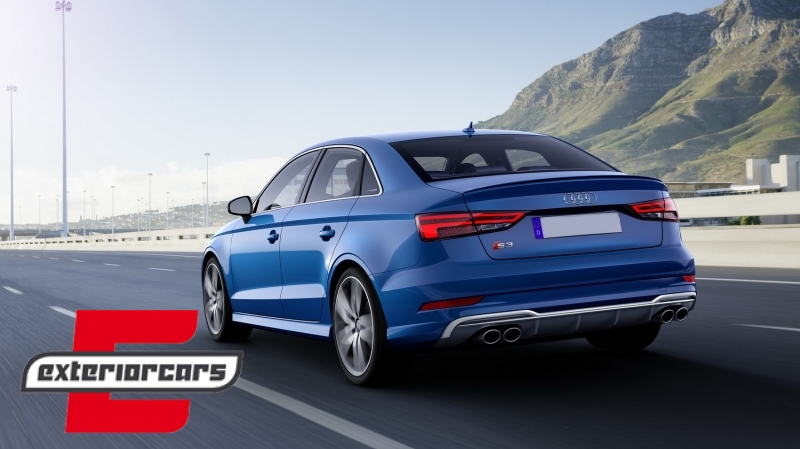 Difuzor zraka & nastavci auspuha S3 dizajn / Audi A3 8V Facelift (2016-2019) limuzina cabrio - Slika 20