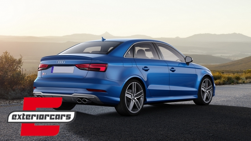 Difuzor zraka & nastavci auspuha S3 dizajn / Audi A3 8V Facelift (2016-2019) limuzina cabrio - Slika 21