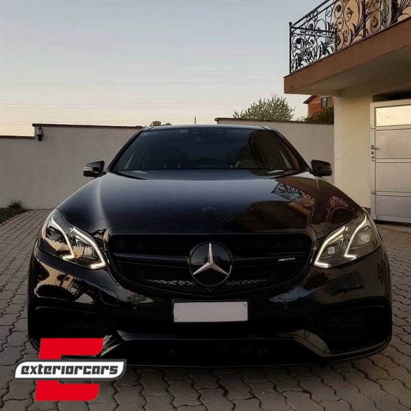 Prednji branik E63 AMG dizajn (piano crna) / Mercedes E-klasa W212 S212 Facelift (2013-2016) - Slika 6