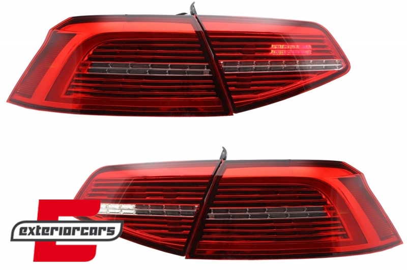 Full LED stražnja svjetla SEQ žmigavci Matrix R-line dizajn / VW Passat B8 3G limuzina (2015-2019) - Slika 12