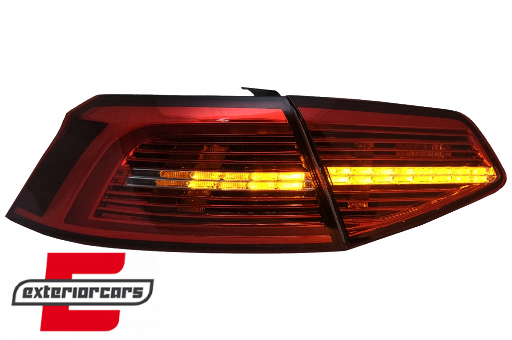 Full LED stražnja svjetla SEQ žmigavci Matrix R-line dizajn / VW Passat B8 3G limuzina (2015-2019) - Slika 11