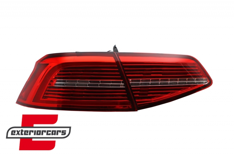 Full LED stražnja svjetla SEQ žmigavci Matrix R-line dizajn / VW Passat B8 3G limuzina (2015-2019) - Slika 3