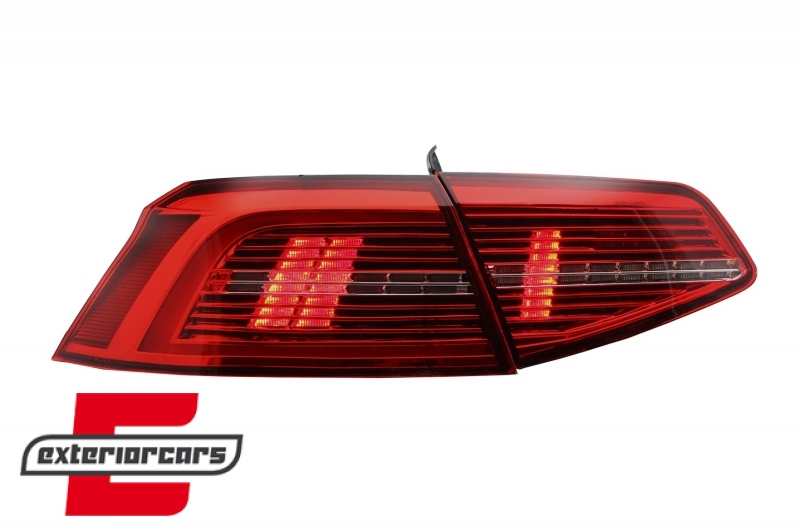 Full LED stražnja svjetla SEQ žmigavci Matrix R-line dizajn / VW Passat B8 3G limuzina (2015-2019) - Slika 5