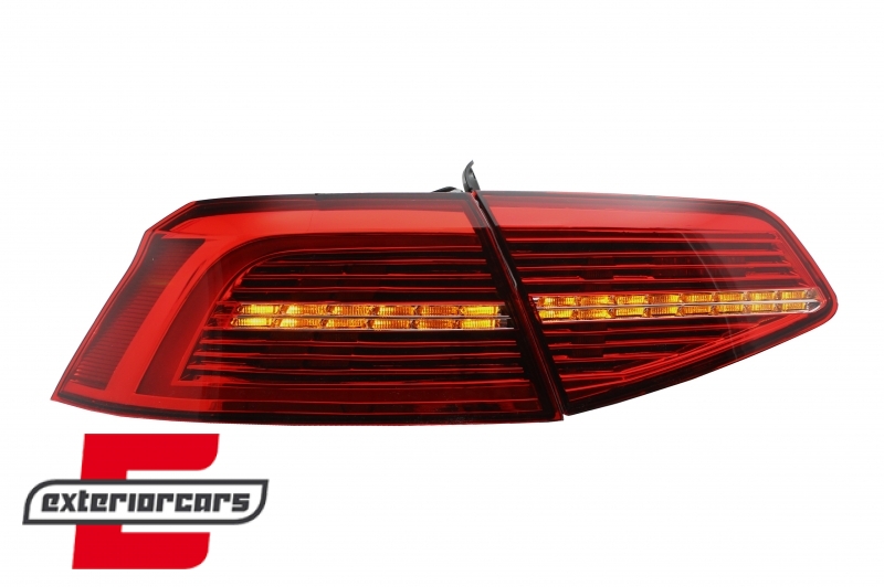 Full LED stražnja svjetla SEQ žmigavci Matrix R-line dizajn / VW Passat B8 3G limuzina (2015-2019) - Slika 9