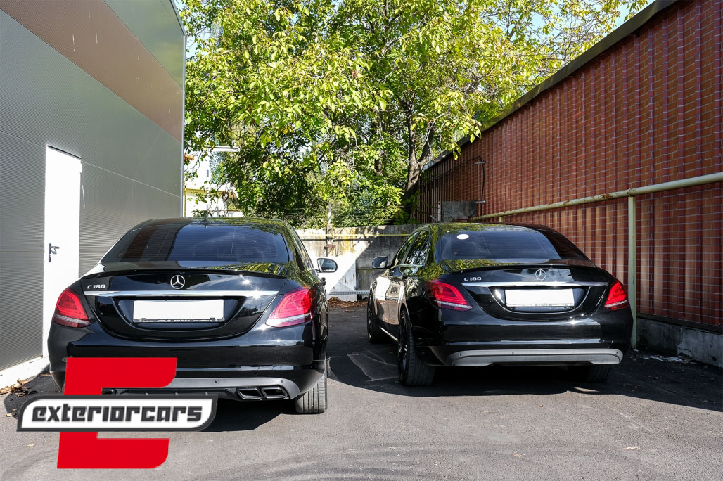 Lip bunkera AMG dizajn (piano crna) / MERCEDES C-klasa W205 limuzina (2014-2020) - Slika 13