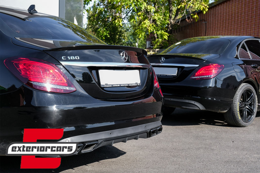 Lip bunkera AMG dizajn (piano crna) / MERCEDES C-klasa W205 limuzina (2014-2020) - Slika 10