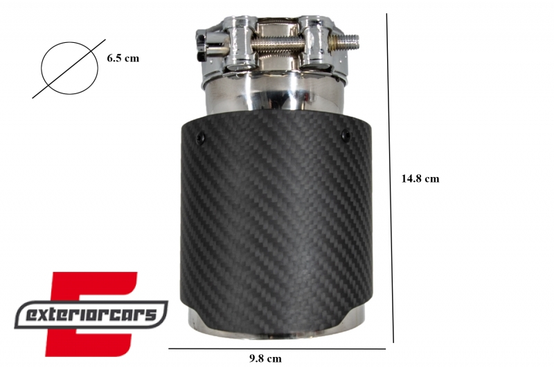 Univerzalni nastavak auspuha Carbon look-mat obrada - Slika 3