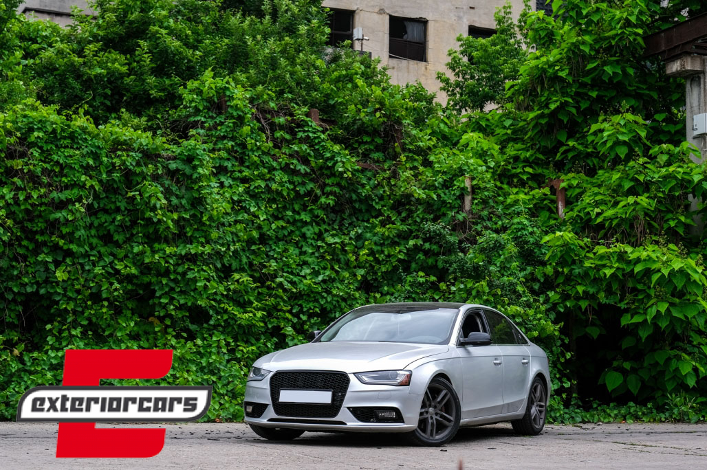 Prednja maska RS4 dizajn (piano crna) / Audi A4 S4 B8 Facelift (2012-2015) - Slika 7