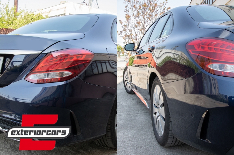 Bočni stražnji flapovi AMG dizajn (piano crna) / Mercedes C-klasa W205 (2014-2020) - Slika 8