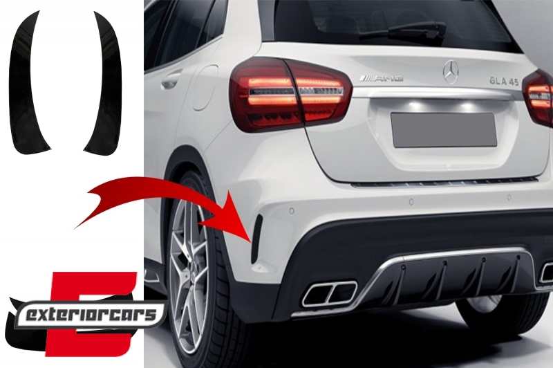 Bočna krilca stražnjeg branika (piano crna) / Mercedes GLA X156 (2014–2019)