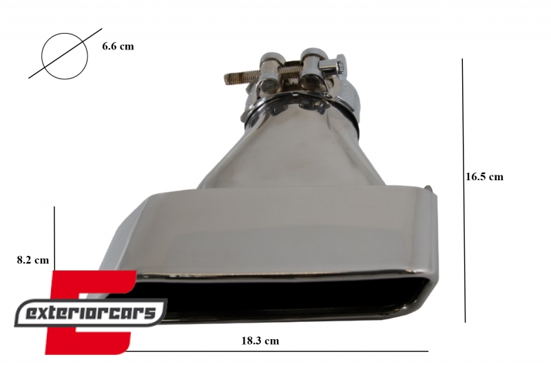 Nastavci auspuha 550i V8 LCI dizajn (chrome) / BMW serije 5 F10 F11 F18 limuzina karavan (2011-2017) - Slika 11
