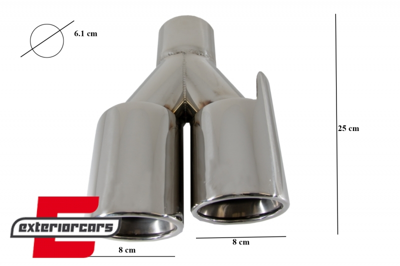 Nastavci auspuha M-Power dizajn (chrome) / BMW serije 3 E46 E90 E92 E93 F30 F31 serije 4 F32 F33 F36 serije 5 E60 F10 F11 G30 serije 6 F06 F12 F13 M3 M5 - Slika 13