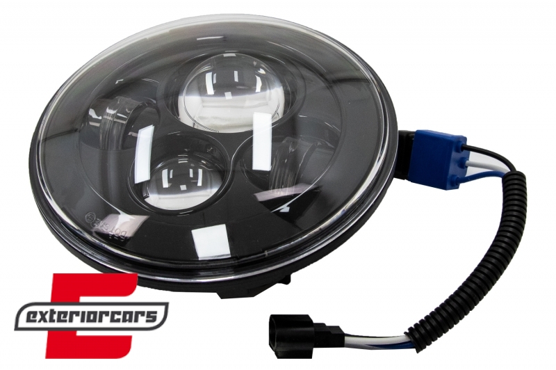 CREE LED prednji farovi 7inch (crna) / Jeep Wrangler JK TJ LJ Land ROVER Defender Mercedes W463 - Slika 4