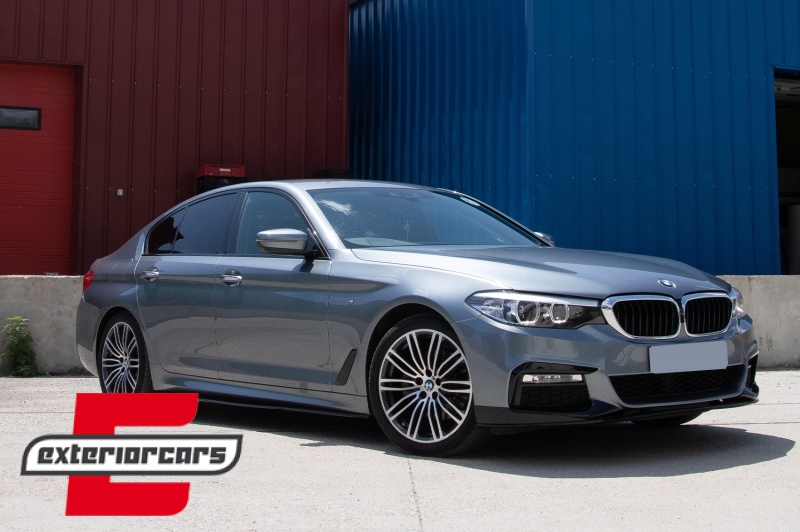 Prednji splitter M-Performance dizajn (piano crna) / BMW serije 5 G30 limuzina G31 karavan (2017-2019) - Slika 10