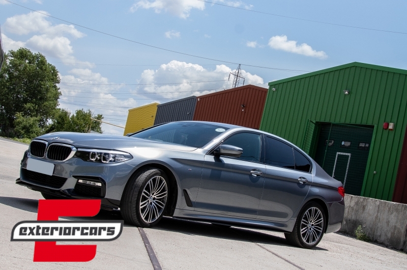Prednji splitter M-Performance dizajn (piano crna) / BMW serije 5 G30 limuzina G31 karavan (2017-2019) - Slika 12