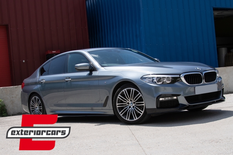 Prednji splitter M-Performance dizajn (piano crna) / BMW serije 5 G30 limuzina G31 karavan (2017-2019) - Slika 13