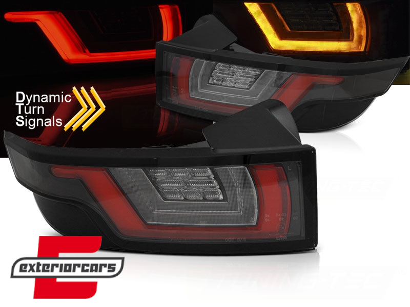 Full LED stražnja svjetla SEQ žmigavci LightBar dizajn (crvena/bijela/crna) / Range Rover Evoque L538 (2011-2018)