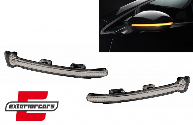Osram Dynamic Full LED LEDriving žmigavci retrovizora Black Edition / VW Golf 7 & 7.5 (08/2012-2020) VW Touran II (05/2015-) Lamando (2014 -2019) - Slika 2