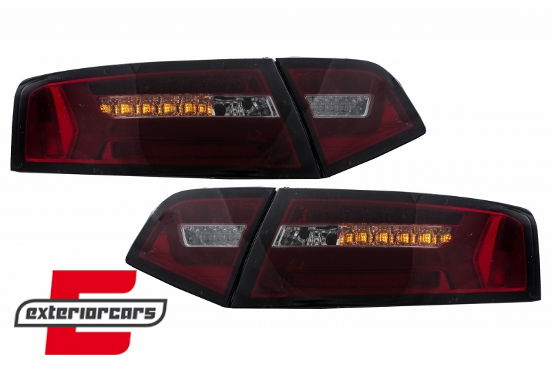 LED stražnja svjetla SEQ žmigavci Facelift dizajn (crvena/smoke) / Audi A6 4F2 C6 limuzina (2008-2011) - Slika 6